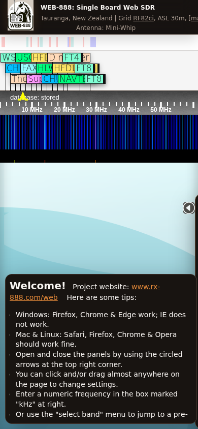 Web-888 phone layout with the Ember theme